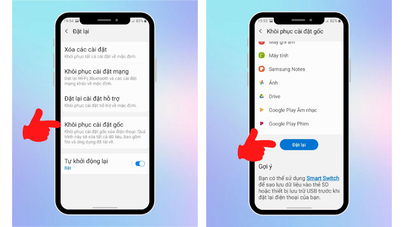 có nên khôi phục cài đặt gốc điện thoại