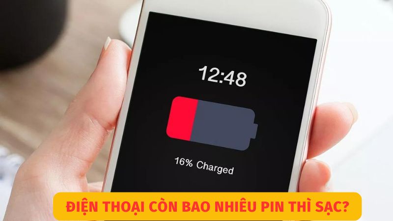 điện thoại còn bao nhiêu pin thì sạc