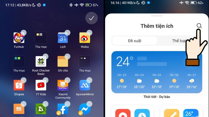 hiển thị lịch âm trên màn hình khóa xiaomi