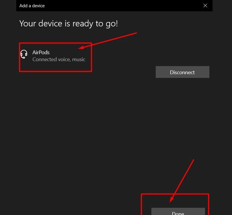 Hoàn tất quá trình kết nối