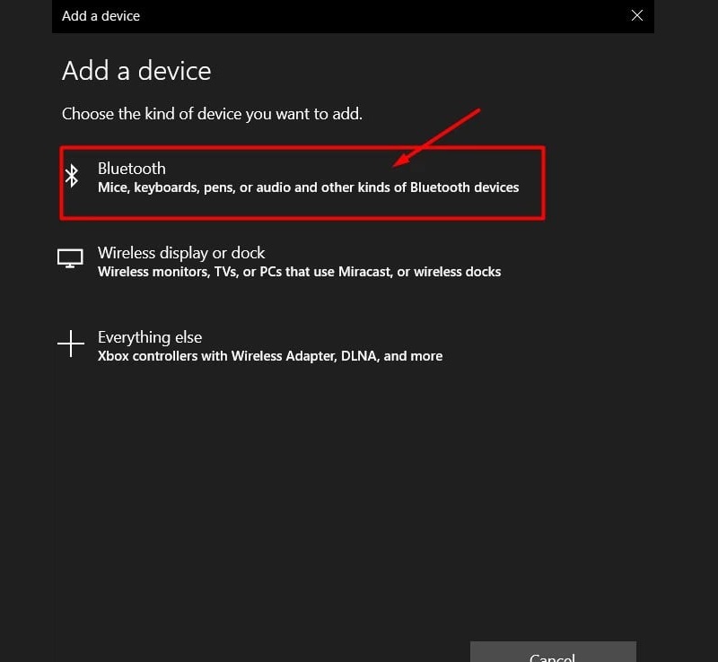 Nhấn và tìm tai nghe để thực hiện hoàn tất kết nối