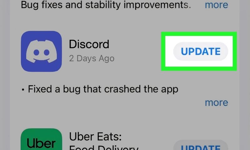 Bạn có thể truy cập Appstore hoặc CH Play để đảm bảo Discord ở phiên bản mới nhất nhé!