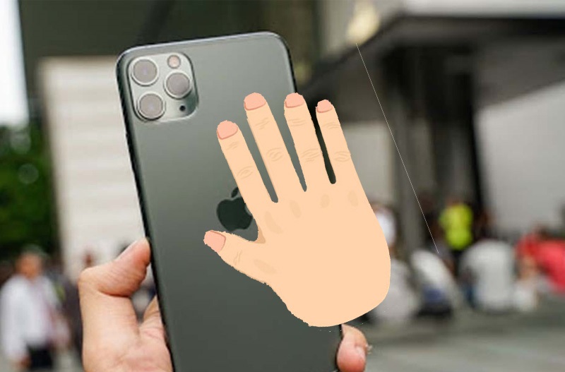 Vỗ nhẹ tay vào điện thoại để xử lý sọc dọc trên màn hình