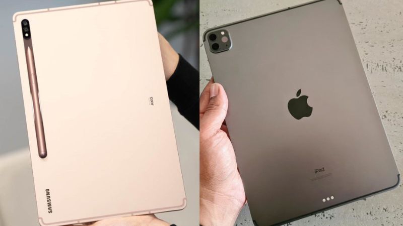chất liệu ipad và samsung tab