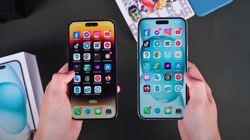 thiết kế iphone 15 plus và iphone 14 pro max