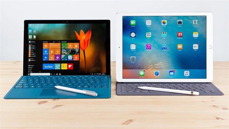 kích thước màn hình surface và ipad