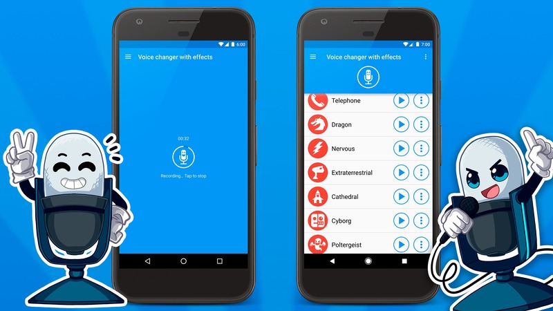 Voice changer with effects 