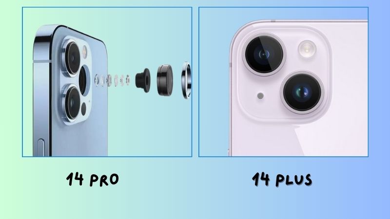 so sánh iphone 14 plus và 14 pro