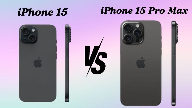 Thiết kế của iPhone 15 có phần đơn giản hơn so với 15 Pro Max