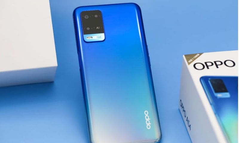 Thiết kế OPPO A54 mỏng, nhẹ cùng mặt lưng được làm từ thủy tinh hữu cơ