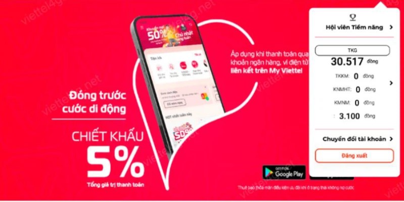 Tra cưu tiền tài khoản điện thoại
