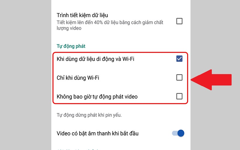 cách bật video tự phát trên Facebook trên điện thoại