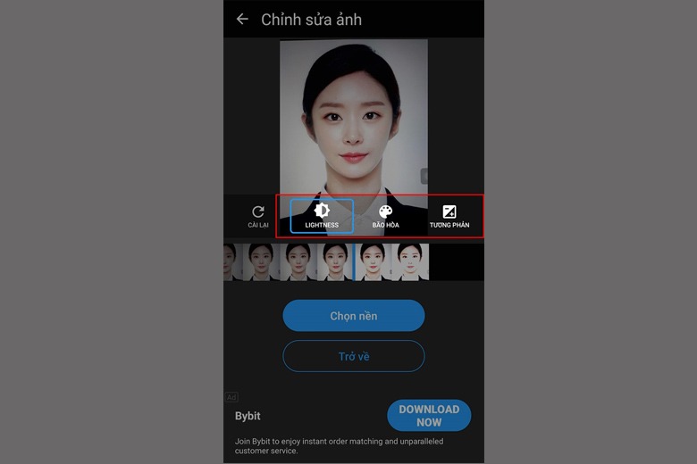 Chụp ảnh 3x4 bằng Android