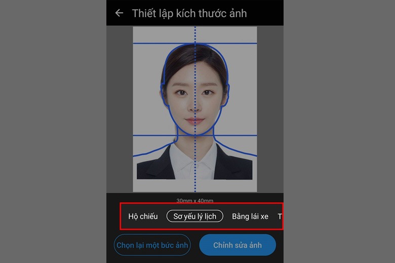 Cách tạo và chỉnh sửa ảnh thẻ từ ảnh có sẵn trên app Ảnh ID