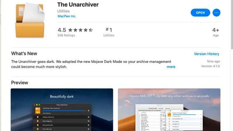 giải nén File RAR trên MacBook đơn giản bằng The Unarchiver