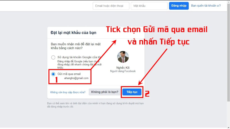 Cách lấy lại mật khẩu Facebook bằng mật khẩu cũ