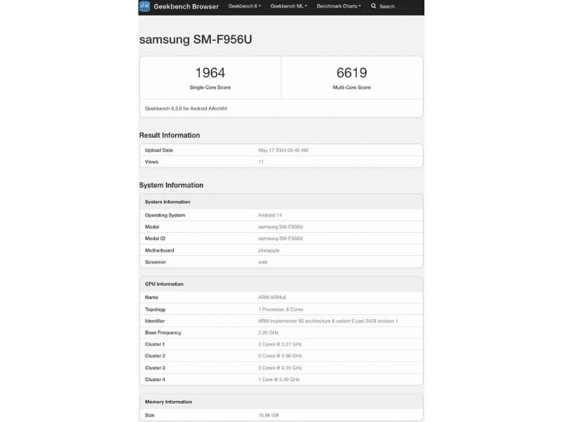 Galaxy Z Fold 6 sẽ được trang bị Snapdragon 8 Gen 3 và RAM 12GB