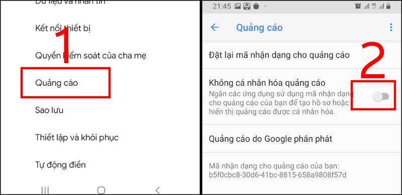 Khắc phục điện thoại Android bị nhảy quảng cáo