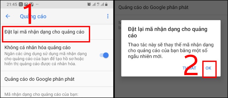 Khắc phục điện thoại Android bị nhảy quảng cáo