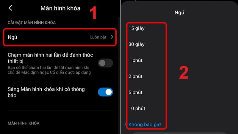 điện thoại tự tắt màn hình khi đang sử dụng
