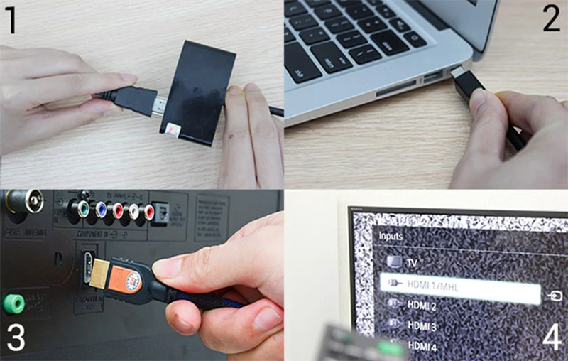 Kết nối không dây laptop với TV của bạn qua cổng HDMI