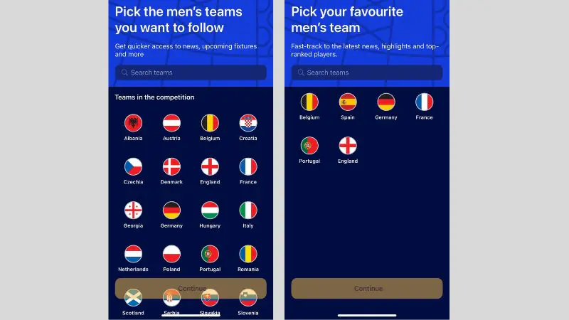 Lịch Euro 2024 trên iPhone