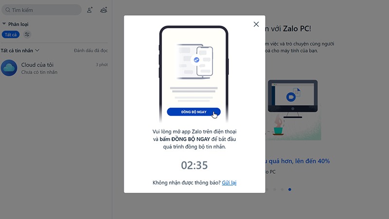 Cách đồng bộ Zalo trên máy tính và điện thoại 