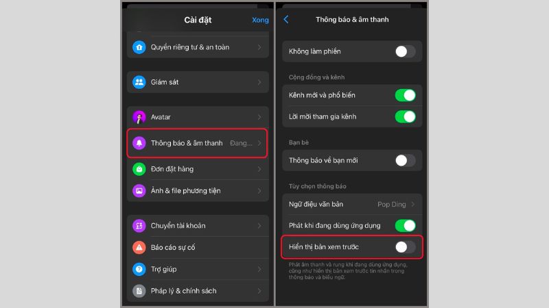 Cách để thông báo Messenger không hiện nội dung nhanh chóng nhất