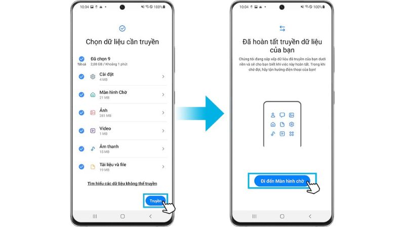 Đồng bộ dữ liệu theo cách thủ công