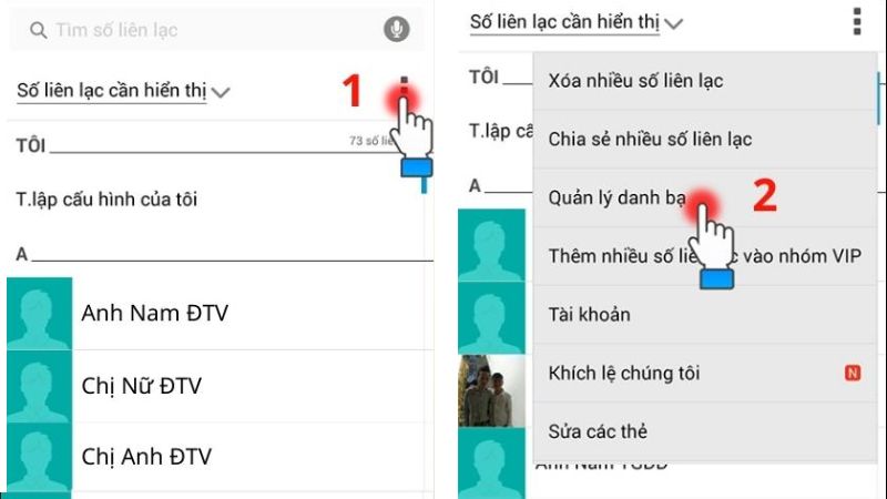cách đồng bộ danh bạ từ android sang iphone