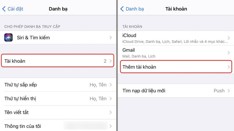 Hướng dẫn cách đồng bộ danh bạ từ iPhone lên Gmail 2