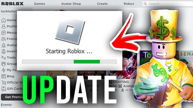 Cập nhật phiên bản mới nhất của Roblox