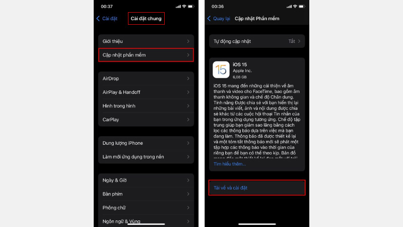 Kiểm tra hệ điều hành iOS