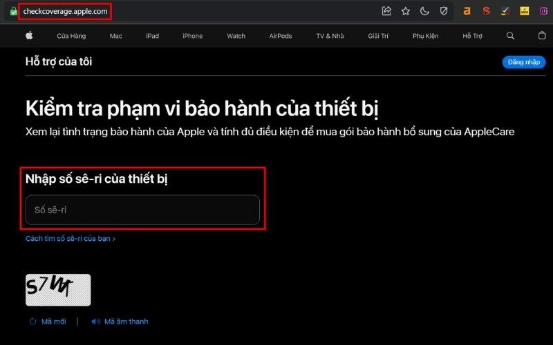 Cách kiểm tra iPhone cũ bằng số Seri