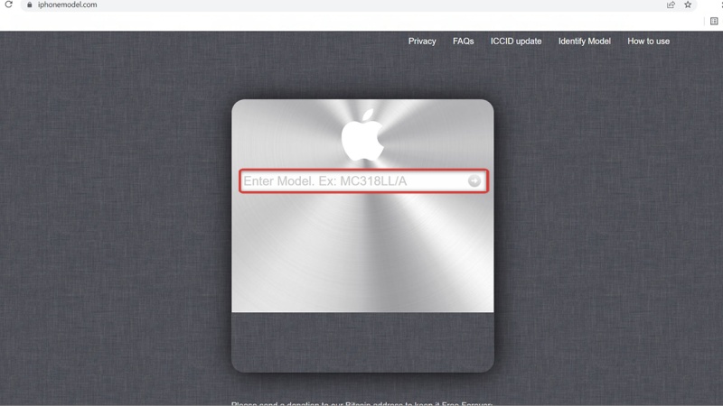 Cách kiểm tra iPhone quốc tế nước nào thông qua website 1