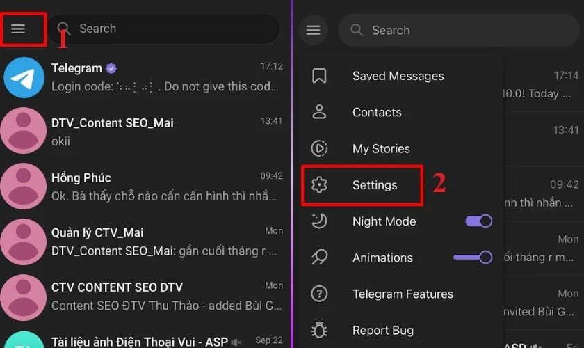 Mở chặn nhóm chat Telegram bằng cách sử dụng truy cập ẩn