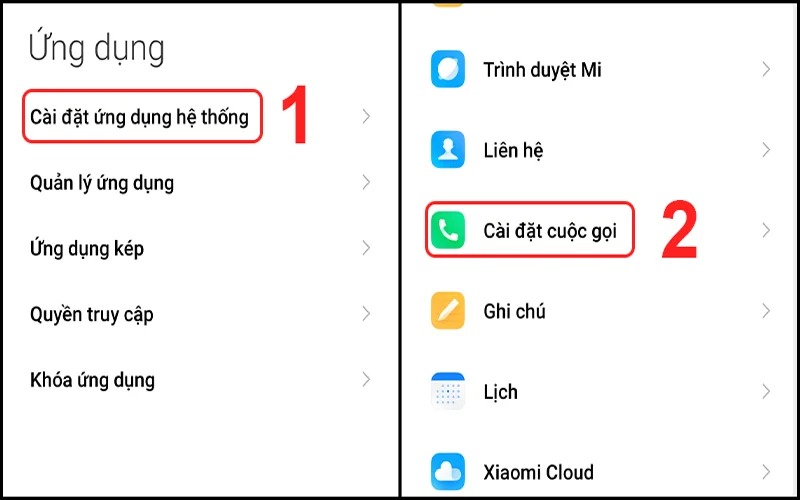 cách tắt thông báo ghi âm cuộc gọi trên xiaomi