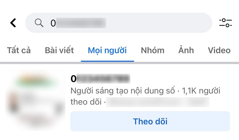 Cách tìm Facebook bằng số điện thoại