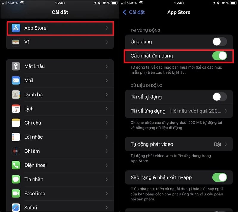 iPhone tự khởi động lại