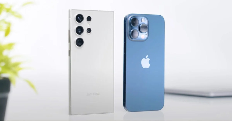 Thiết kế ngoại hình iPhone 15 Pro vs Samsung S24 Ultra