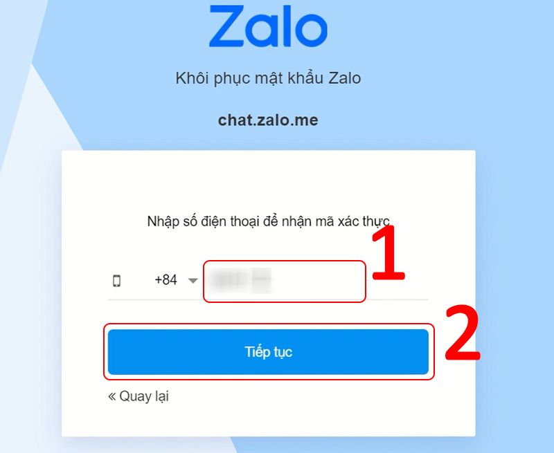 Đăng nhập vào tài khoản Zalo của bạn
