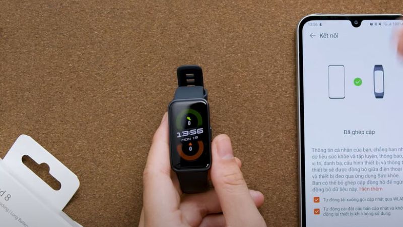 kết nối huawei band 8 với android