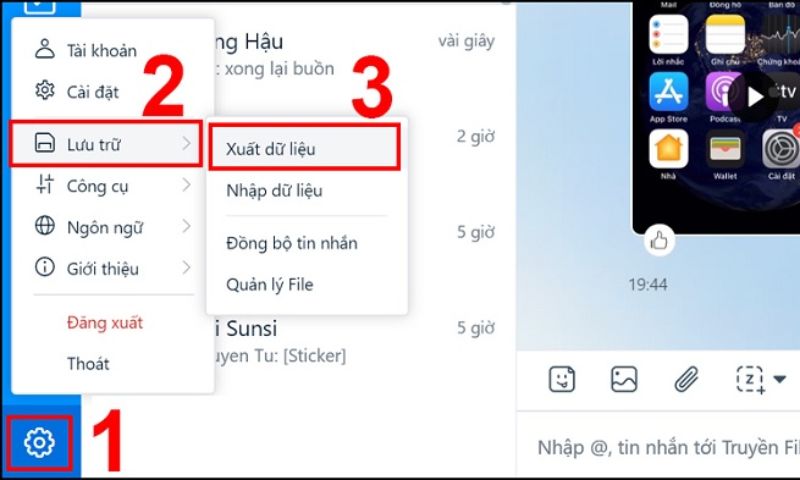 cách khôi phục tin nhắn zalo đã xóa