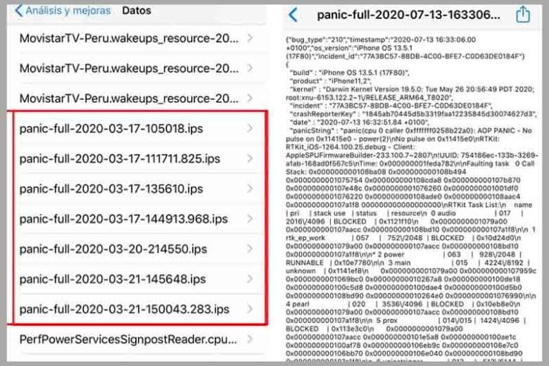 Nhận biết bằng thuật ngữ “Panic Full” và “Reset Counter”