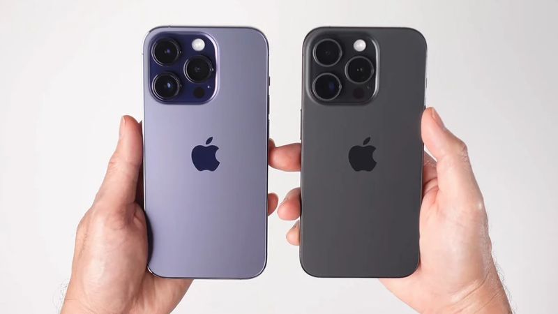 so sánh iphone 15 pro và 14 pro