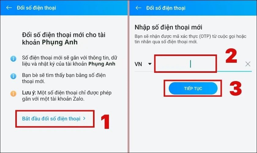 số điện thoại mới