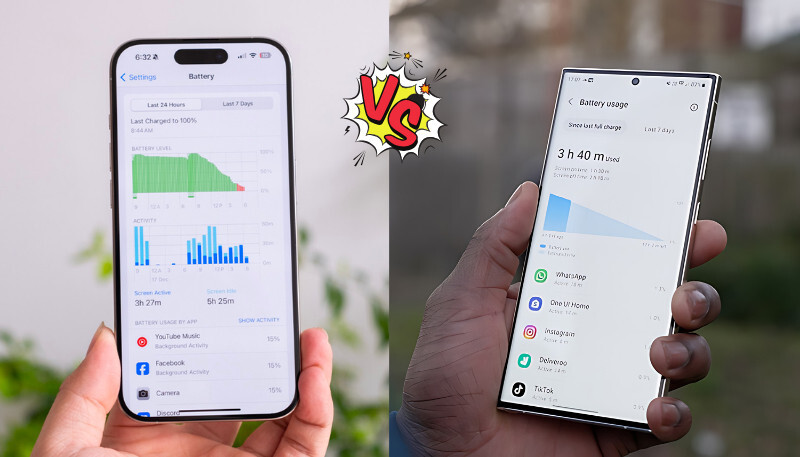 Thời lượng pin sử dụng lâu bền