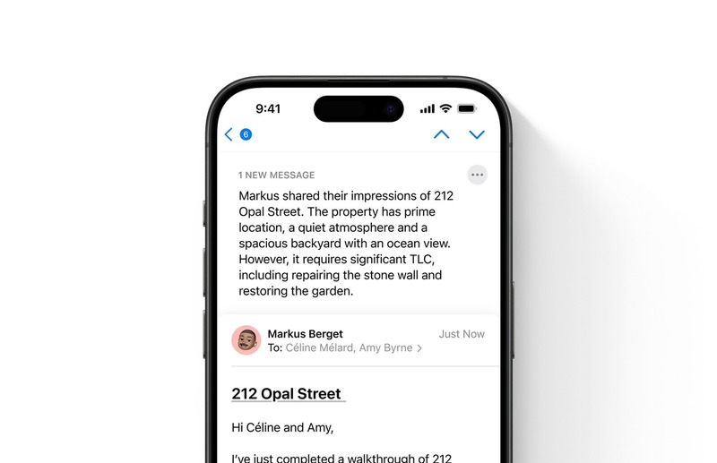 Tóm tắt email dễ dàng với iOS 18