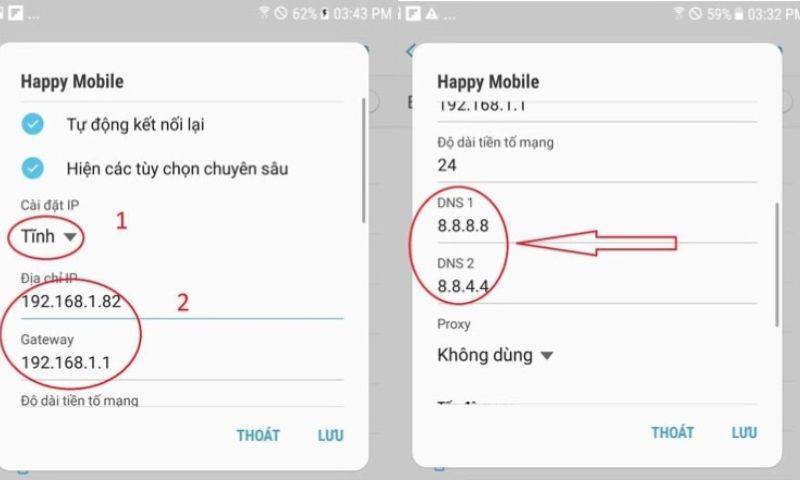 cách sửa lỗi dns_probe_finished_nxdomain trên điện thoại