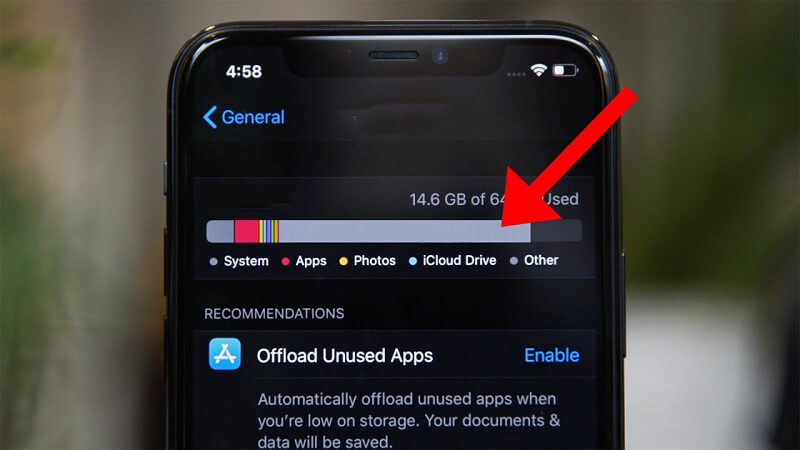 Xóa tệp nặng như hình ảnh, video
